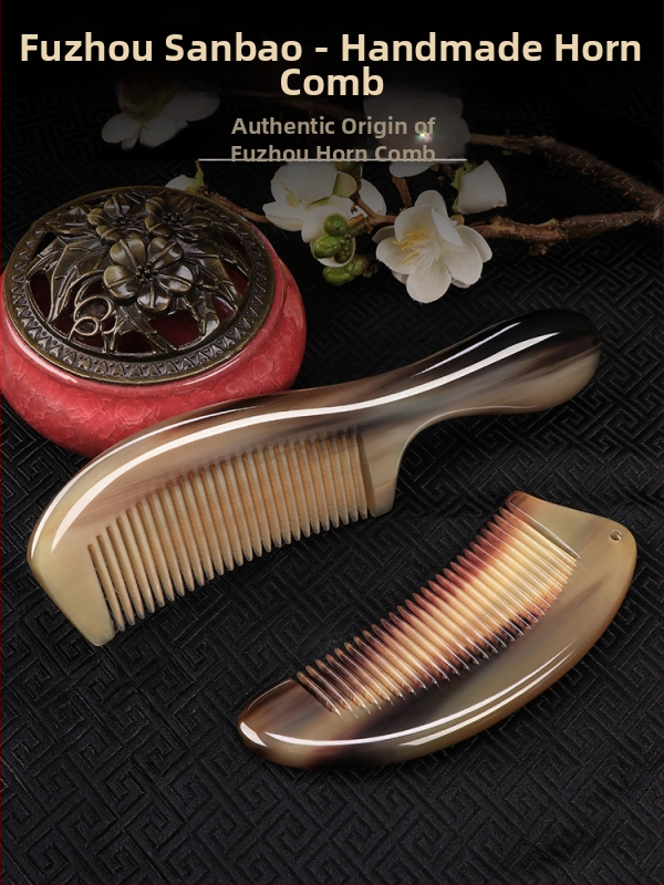 Rago šukė su oro pagalvė ilgų plaukų — meridianinis galvos masažas