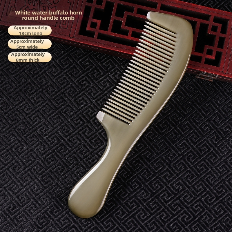 Rago šukė su oro pagalvė ilgų plaukų — meridianinis galvos masažas