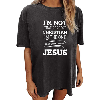 Tricou damă cu print de schelet, amestec din bumbac-poliester, guler rotund, mâneci scurte, lungime medie