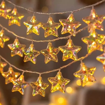 Κρεμάμενο LED φως με φώτα κελύφους και αστέρια, αναβοσβήνοντες φωτεινοί σχοινί, μοντέλο 050, τάση εισόδου ≤36V, αφηρημένος σχηματισμός