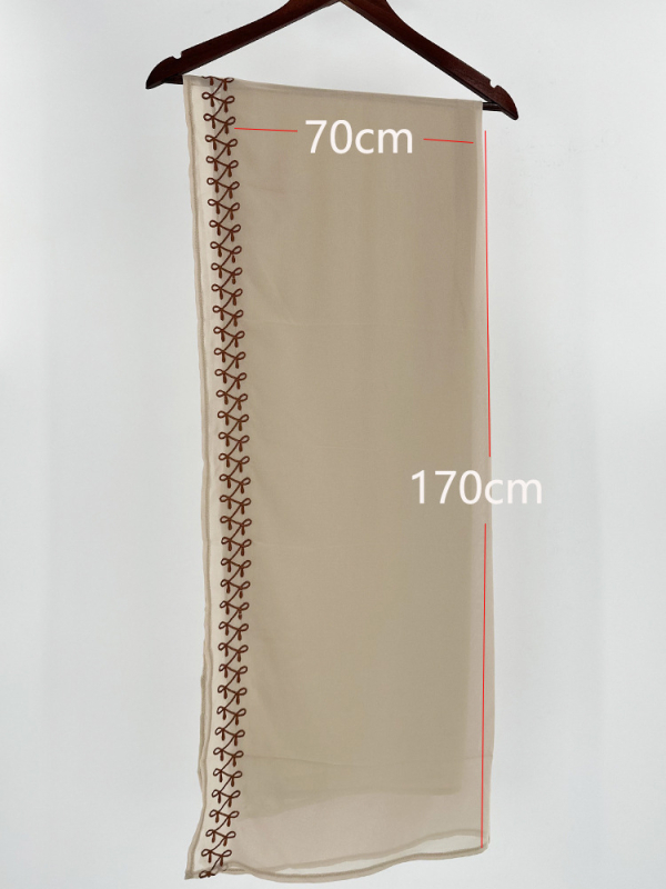Abaya brodată, rochie lungă cu mâneci tip aripă, 95% poliester