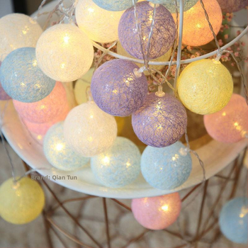 LED σειρά φώτων με αστέρια για διακόσμηση υπνοδωματίου, μακαρόν θεμα, επαγωγικός διακόπτης, κατάλληλη για χριστουγεννιάτικη και Πρωτοχρονιάτικη διακόσμηση