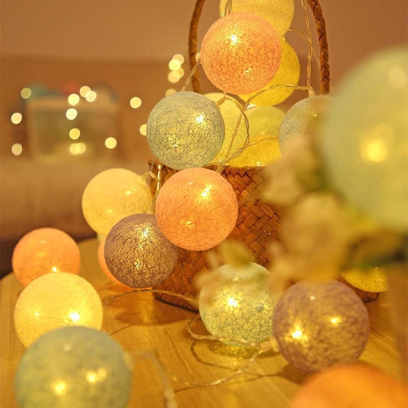 Macaron témájú LED fényfüzér csillag motívumokkal a hálószoba dekorációjához, indukciós kapcsoló, karácsonyi és újévi dekorációhoz