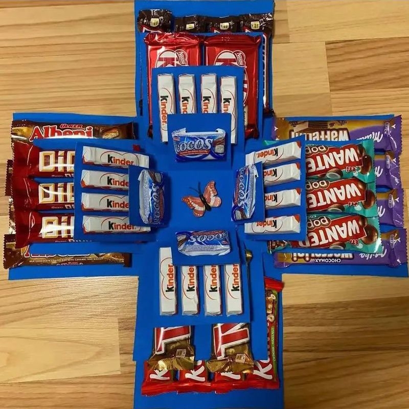 Кутия за подаръци с пет слоя и печатано лого — подарък за рожден ден и Коледа за съученик