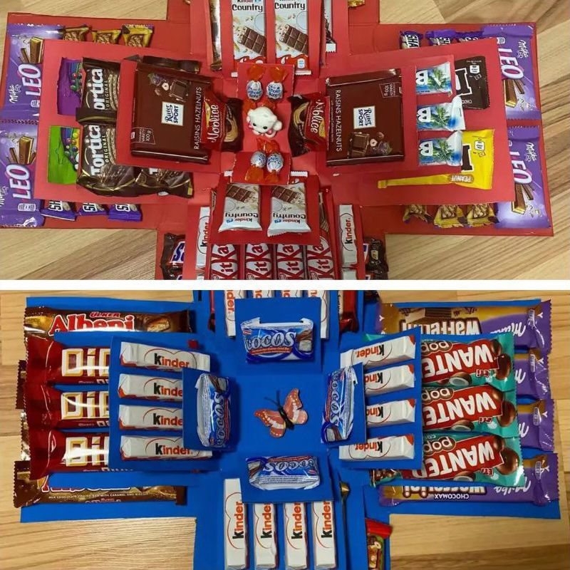 Кутия за подаръци с пет слоя и печатано лого — подарък за рожден ден и Коледа за съученик