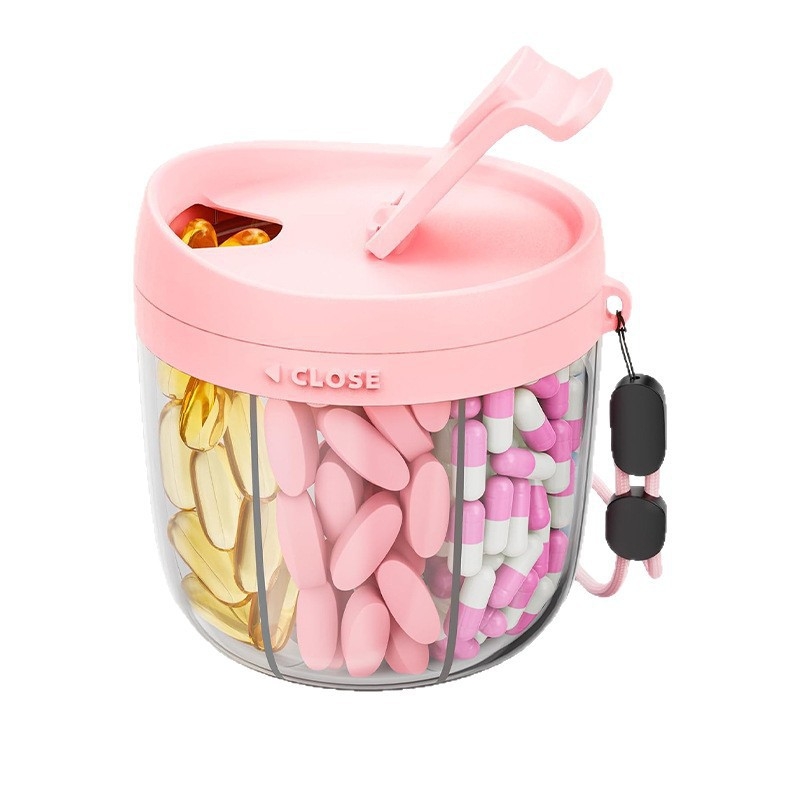 Εβδομαδιαίο κουτί χαπιών, 7 διαμερίσματα, σιλικόνη, αδιάβροχο, μεγάλη χωρητικότητα