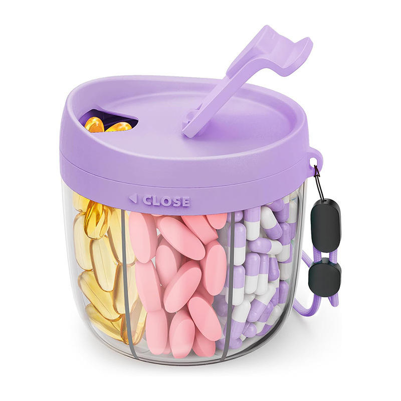 Εβδομαδιαίο κουτί χαπιών, 7 διαμερίσματα, σιλικόνη, αδιάβροχο, μεγάλη χωρητικότητα