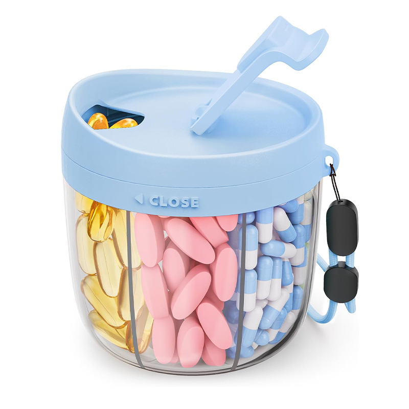 Εβδομαδιαίο κουτί χαπιών, 7 διαμερίσματα, σιλικόνη, αδιάβροχο, μεγάλη χωρητικότητα