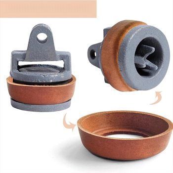 Тип 75 кожена купа за ръчна помпа — пистон, гумена подложка, кожена подложка, кожен пръстен