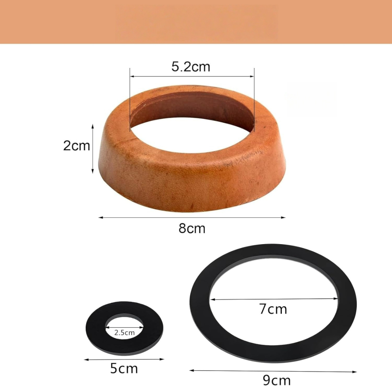 Тип 75 кожена купа за ръчна помпа — пистон, гумена подложка, кожена подложка, кожен пръстен