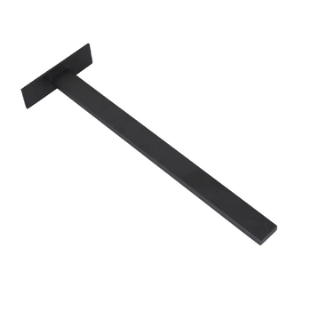 Κρεμάστρα πετσετών από ανοξείδωτο ατσάλι, επιτοίχια, χωρίς διάτρηση, μονόπλακο, ικανότητα φόρτωσης 10 kg, φινίρισμα επιφανείας: bake paint / electroplating / ασημί