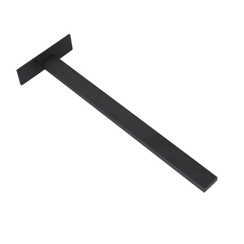 Rozsdamentes acél törölközőtartó, falra szerelhető, egyetlen rétegű, teherbírás 10 kg, felületi kezelés: sütőfesték, elektroplakolás, ezüstös felület