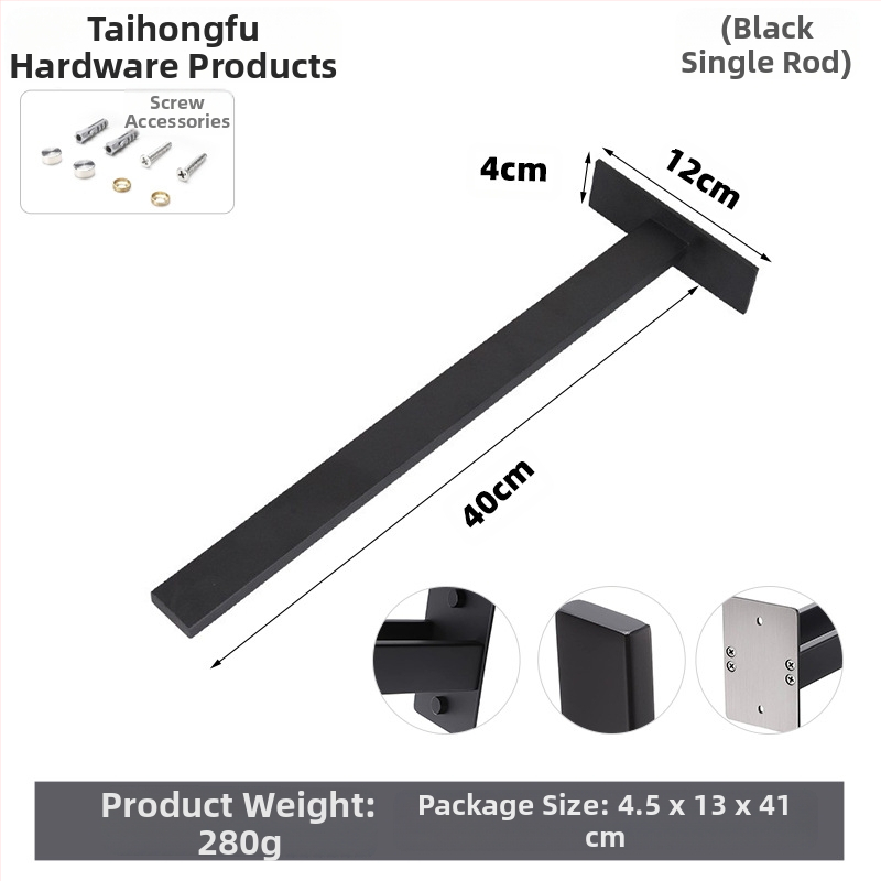 Rozsdamentes acél törölközőtartó, falra szerelhető, egyetlen rétegű, teherbírás 10 kg, felületi kezelés: sütőfesték, elektroplakolás, ezüstös felület