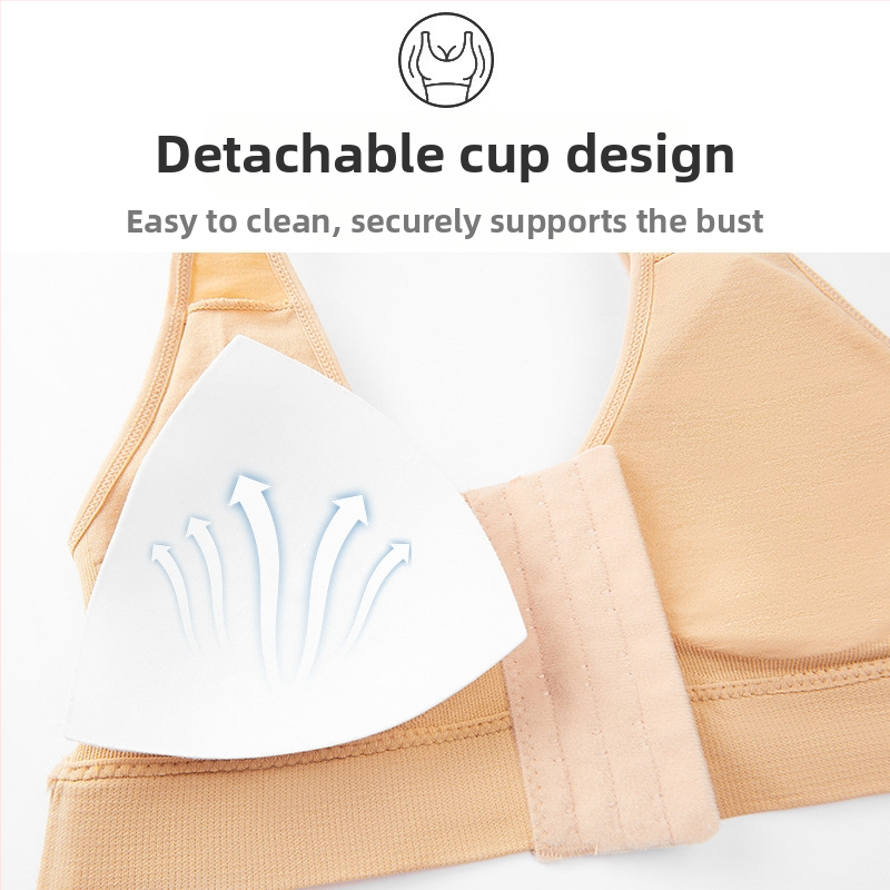 Atletická podprsenka s predným zapínaním, košíčky z peny, bez kovových výstuh, priedušná, podpora, pevné dvojité ramienka