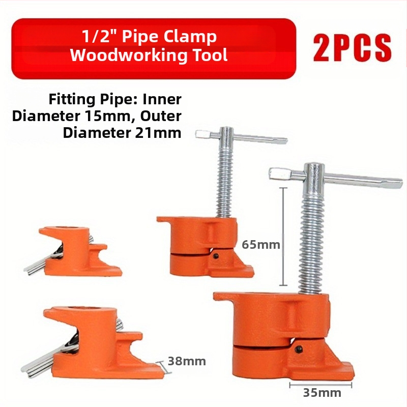 Ťažký drevený sťahovací súbor na potrubie pre stolárstvo a spájanie dosiek – ručný nástroj pre stolára