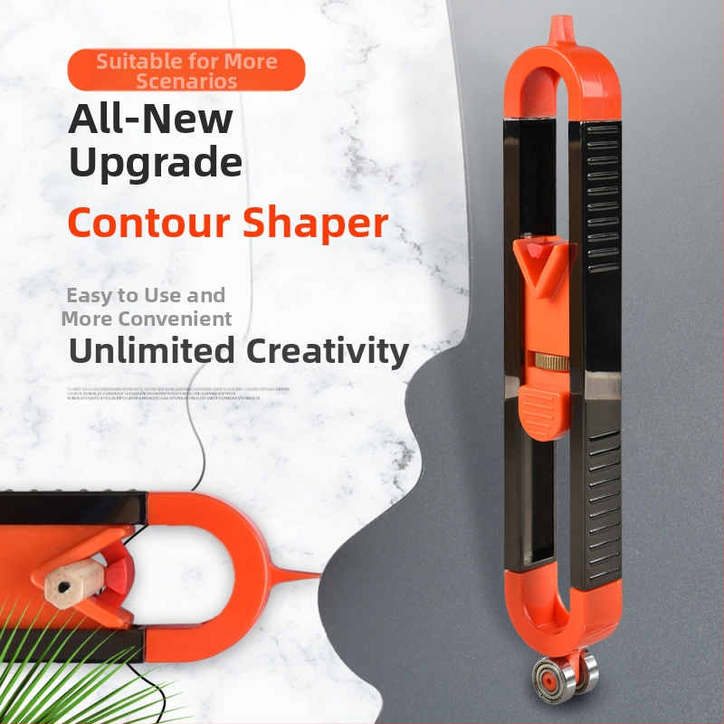 Контурен измервател за неравномерни форми – елипсовиден контурен инструмент за дървообработване, многофункционален контурен измервател Lanzhao