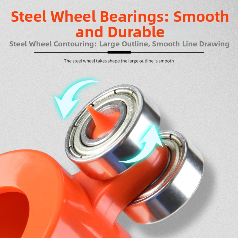 Контурен измервател за неравномерни форми – елипсовиден контурен инструмент за дървообработване, многофункционален контурен измервател Lanzhao