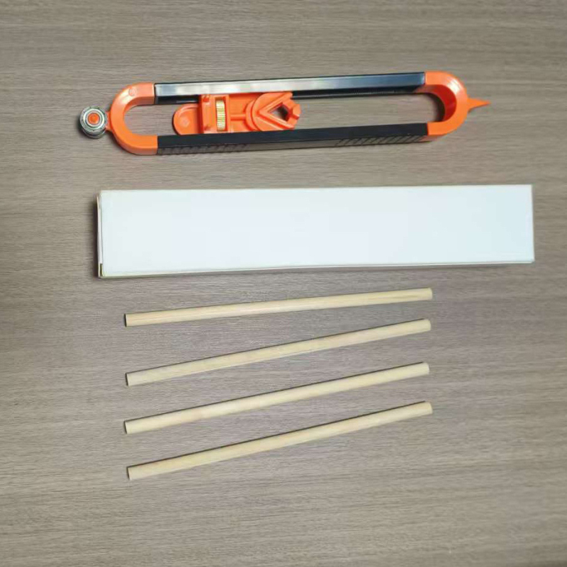 Контурен измервател за неравномерни форми – елипсовиден контурен инструмент за дървообработване, многофункционален контурен измервател Lanzhao