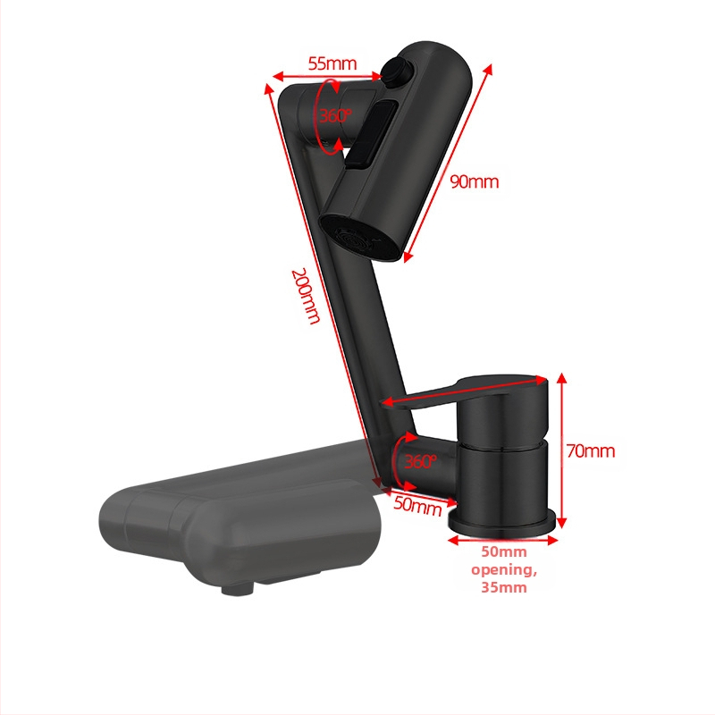 Sulankstomas virtuvės maišytuvas RV – karštas/šaltas, nerūdijantis plienas 304, modelis OX31556, žemas profilis, keraminių disko vožtuvas, šlifuota paviršiaus, maksimali temperatūra 90°C, nominalus slėgis 1,2 MPa