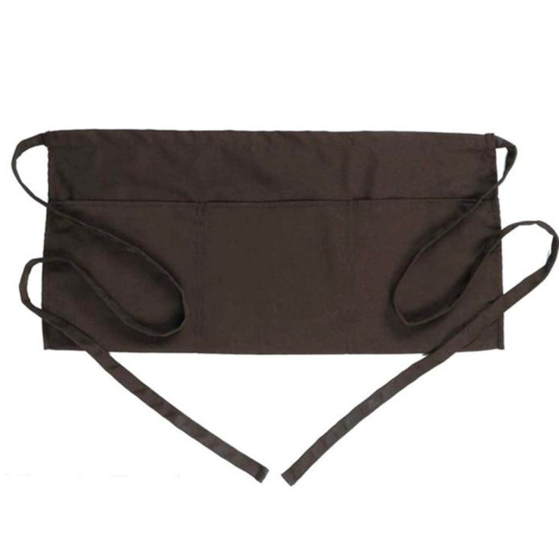 Ποδιά σερβιτόρου μέχρι τη μέση, χωρίς μανίκια, αδιάβροχη, πολυεστέρας-βαμβάκι, μοντέρνο μινιμαλιστικό στυλ