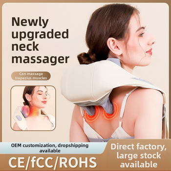 Kakla un visa ķermeņa masāžas iekārta, infrasarkanas terapijas funkcija, 6 masāžas galviņas, uzlādei modelis FZ-666, taimeris, vadu kontrole, 3 ātrumi