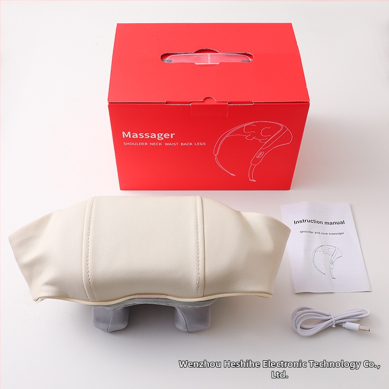 Kakla un visa ķermeņa masāžas iekārta, infrasarkanas terapijas funkcija, 6 masāžas galviņas, uzlādei modelis FZ-666, taimeris, vadu kontrole, 3 ātrumi