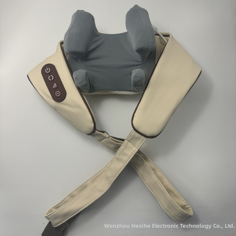 Kakla un visa ķermeņa masāžas iekārta, infrasarkanas terapijas funkcija, 6 masāžas galviņas, uzlādei modelis FZ-666, taimeris, vadu kontrole, 3 ātrumi