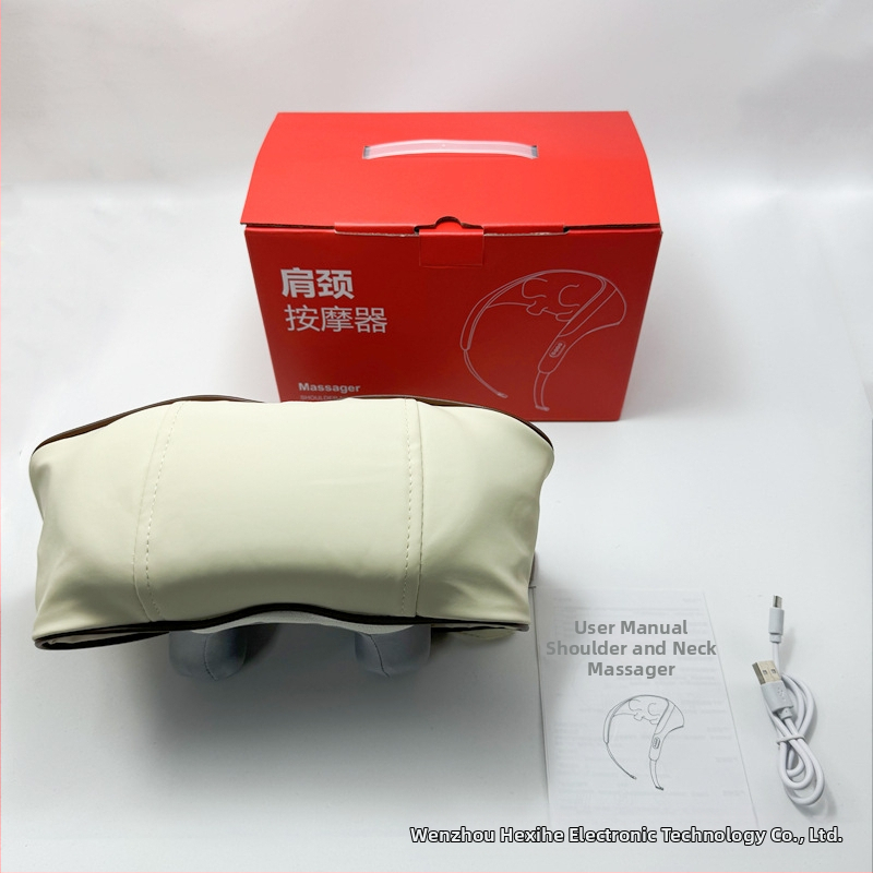 Kakla un visa ķermeņa masāžas iekārta, infrasarkanas terapijas funkcija, 6 masāžas galviņas, uzlādei modelis FZ-666, taimeris, vadu kontrole, 3 ātrumi