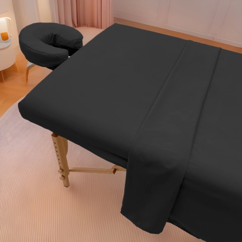 Комплект покривки за масажна маса за козметичен салон — антиплъзгаща се, износоустойчива; правоъгълна форма, химическо влакно