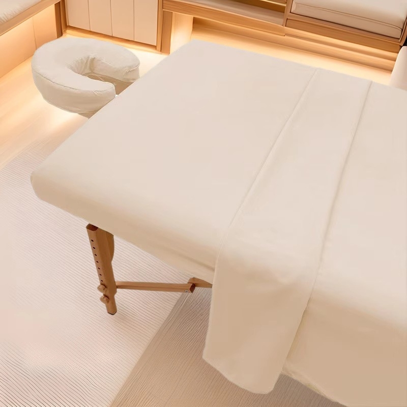 Комплект покривки за масажна маса за козметичен салон — антиплъзгаща се, износоустойчива; правоъгълна форма, химическо влакно