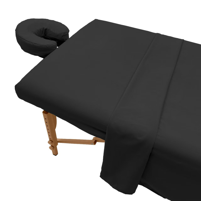 Комплект покривки за масажна маса за козметичен салон — антиплъзгаща се, износоустойчива; правоъгълна форма, химическо влакно