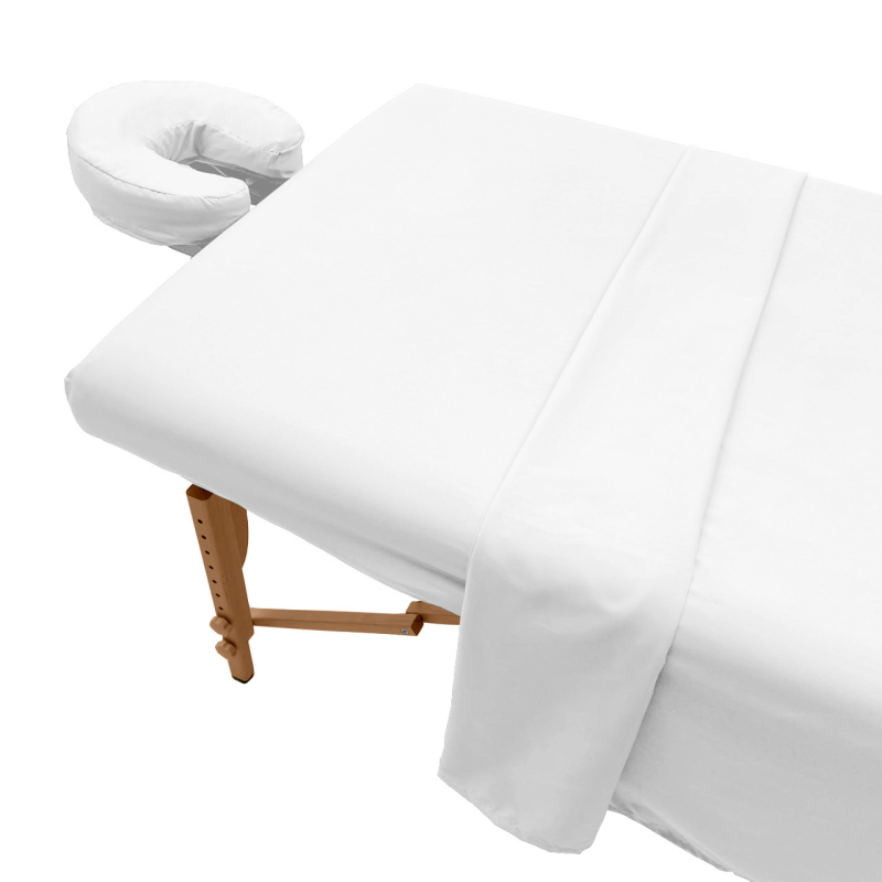 Комплект покривки за масажна маса за козметичен салон — антиплъзгаща се, износоустойчива; правоъгълна форма, химическо влакно