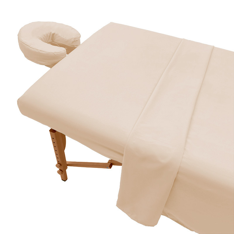Комплект покривки за масажна маса за козметичен салон — антиплъзгаща се, износоустойчива; правоъгълна форма, химическо влакно