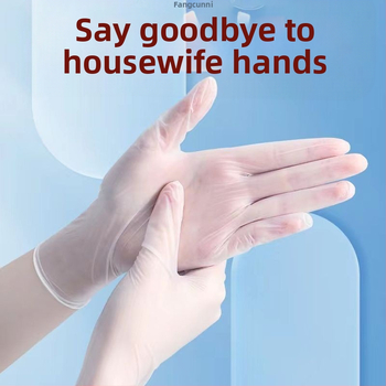 Vienkartinės store maisto kokybės pirštinės cateringu ir virtuvei, anti-slip, su logotipo spauda