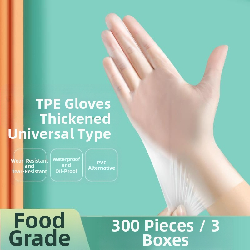 Vienkartinės store maisto kokybės pirštinės cateringu ir virtuvei, anti-slip, su logotipo spauda