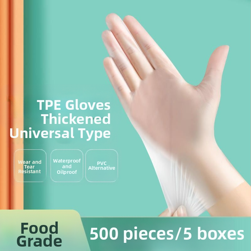 Vienkartinės store maisto kokybės pirštinės cateringu ir virtuvei, anti-slip, su logotipo spauda