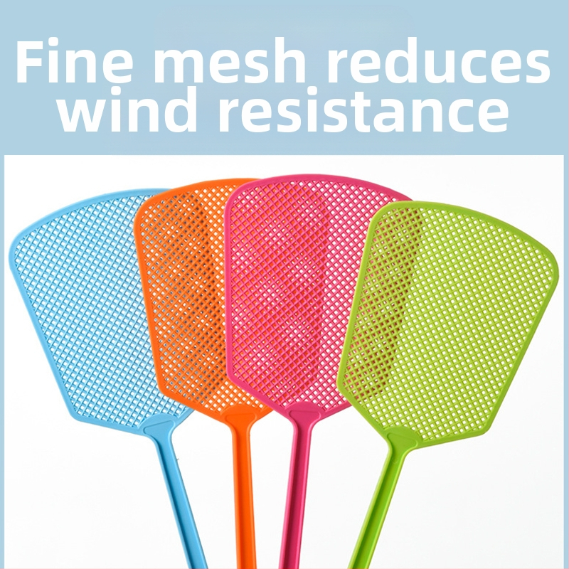 Пластмасов мухобойник за мухи и комари, здрав с удължена дръжка, удебелен корпус, ръчна употреба