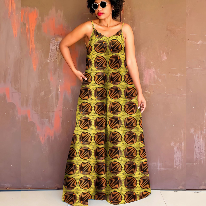 Ολόσωμο jumpsuit από Milk Silk, χωρίς μανίκια, ψηλή μέση, φαρδιά παντελόνια, ψηφιακή εκτύπωση