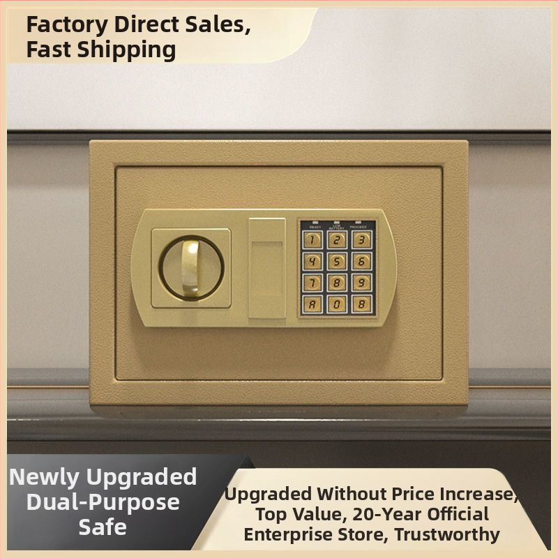 Сейф за спестявания със механичен заключващ механизъм и умна парола – стоманена конструкция, модерен минималистичен дизайн