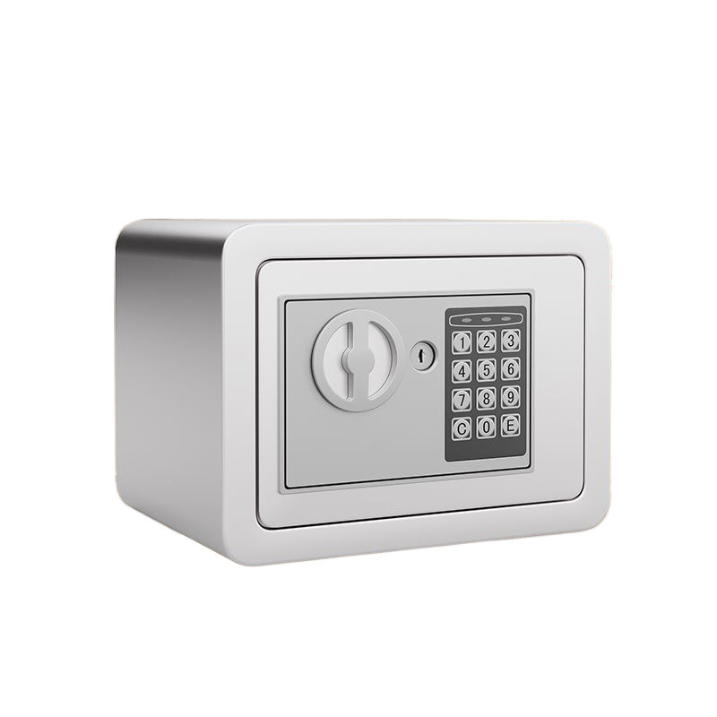 Mechaninis taupymo seifas su išmaniu slaptažodžiu – plieninė konstrukcija, šiuolaikinis minimalistinis dizainas