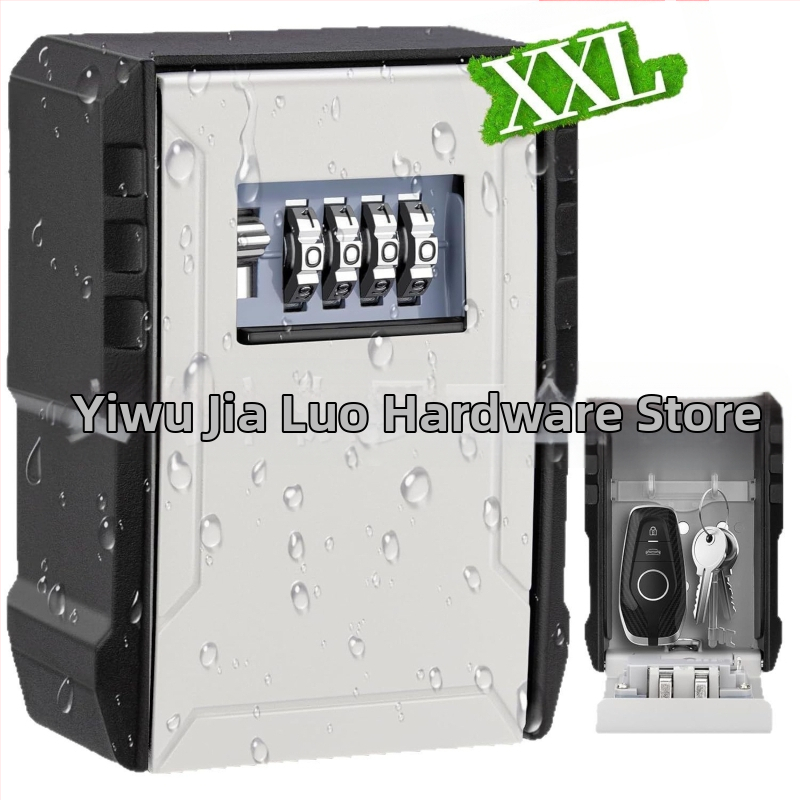 Кутия за ключове от алуминиева сплав • модел 817P • машинен тип • дебелина на заключващия прът 5 мм • за ключове, банкови карти и лични карти