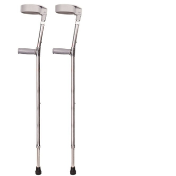 Alkūninė lazda vyresniems žmonėms, nešiojama, neslystanti, lengva, aliuminio lydinys, modelis: Elbow Crutch, Happy Point