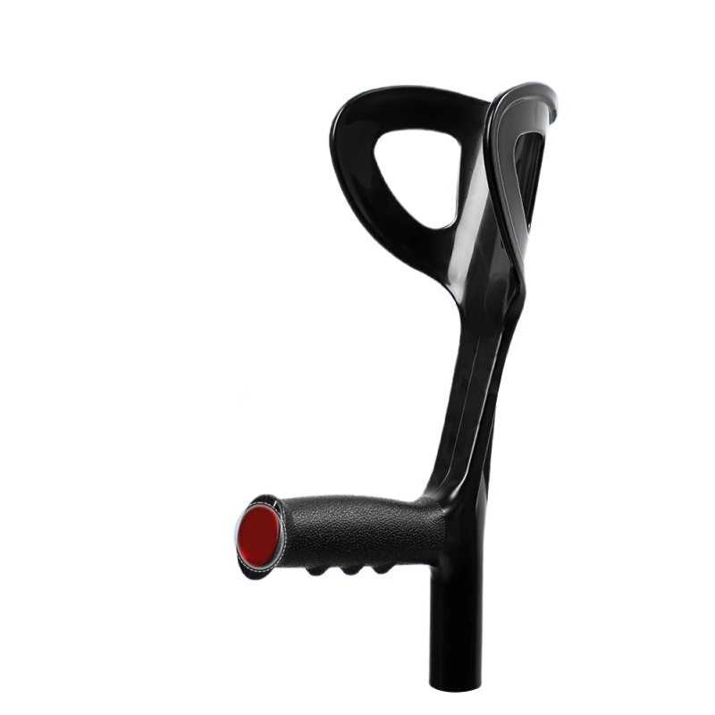 Alkūninė lazda vyresniems žmonėms, nešiojama, neslystanti, lengva, aliuminio lydinys, modelis: Elbow Crutch, Happy Point