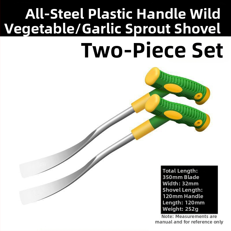 Česnakų ir laukinių daržovių kastuvas, plieninė rankena, galvutės ilgis 260 mm, plotis 30 mm, galvos svoris 0,3 kg, Pro-election