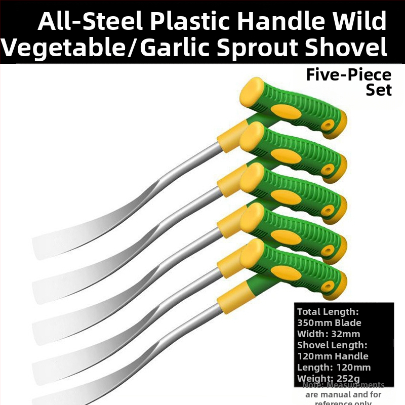 Česnakų ir laukinių daržovių kastuvas, plieninė rankena, galvutės ilgis 260 mm, plotis 30 mm, galvos svoris 0,3 kg, Pro-election