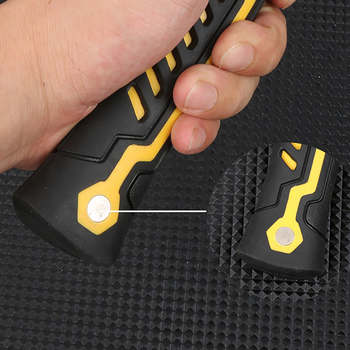 Γεωλογικό σφυρί με μυτερή άκρη και επίπεδη κεφαλή από μαγάνιο χάλυβα, λαβή από ατσάλι, 1 κιλό