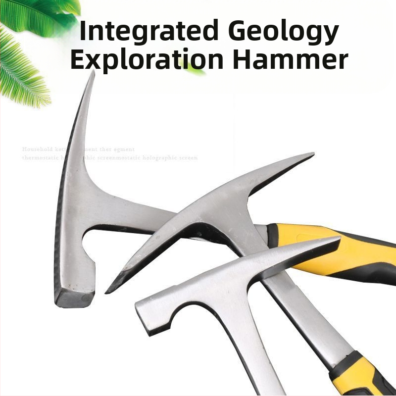 Geológiai kalapács lapos fejű kivitel, mangán‑acéls fej, acél nyél, 1 kg