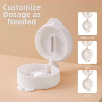 Φορητό κουτί χαπιών από PP πλαστικό, για φάρμακα, με καπάκι, προσαρμοζόμενο