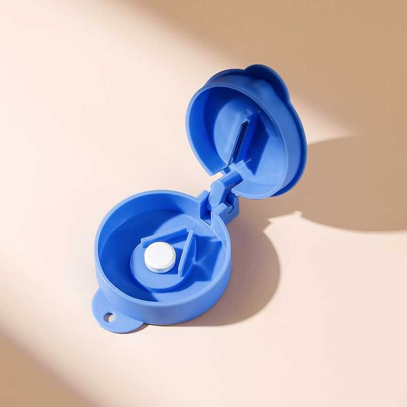 Nešiojama tablečių dėžutė iš PP plastiko, vaistams, su dangteliu, pritaikoma