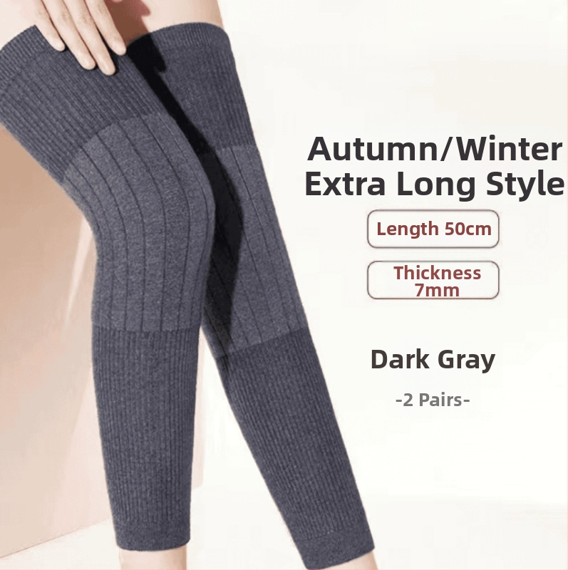 Унисекс затоплящи ленти за коляно и крак с флисово вътрешно покритие, кашмирена топлина за възрастни